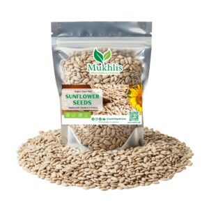 "Mukhlis premium sunflower seeds in standing pouch – nutritious seeds rich in protein and healthy fats"